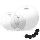 Evans ETP-G2CLR-S Clear Fell Pack Standard 12 - 13 - 16 mit  Pads