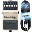 Boss GE-7 graphischer Equalizer mit Gitarrenkabel