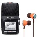 Zoom H2n Audio-Recoder mit Audiofly InEar Ohrhörer