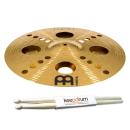 Meinl Becken HCS16TRS Trash Crash 16 Zoll mit Schlagzeugstöcken