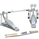 Tama Doppelpedal HP310LW Speed Cobra mit Drumsticks 1 Paar