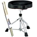 Tama Schlagzeughocker HT530BCN Glide Rider  mit Schlagzeugstöcken