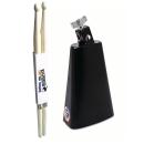 Latin Percussion Rock LP007-N Kuhglocke mit Schlagzeugstöcke