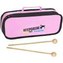 keepdrum MB01PK Glockenspiel Tasche Pink mit Schlägel