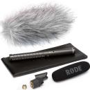 Rode NTG-1 Richtmikrofon mit Windschutz