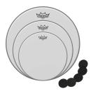 Remo Emperor Coated Fusion Fell-Set mit keepdrum Pads