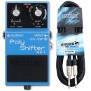 Boss Effektgerät XS-1 Poly Shifter Effektpedal mit Klinkenkabel