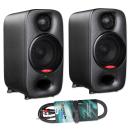Nux Studio-Monitore Axon 3 Lautsprecher Schwarz mit Kabel
