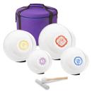 keepdrum Klangschalen-Set 4-Chakren Set farbig mit Zubehör