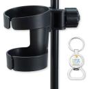keepdrum Getränkehalter DH01 für Stative mit Flaschenöffner