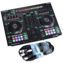 Roland DJ Controller DJ-505 2-Kanal DJ-Pult mit XLR Kabeln