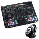Roland DJ Controller DJ-505 2-Kanal 4-Deck DJ-Pult mit Kopfhörer
