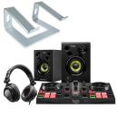 Hercules DJ Learning Kit DJ-Set mit Ständer Silber