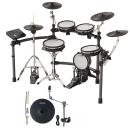 Nux DM-8 E-Drum Schlagzeug mit Becken-Pad und Drumsticks 1 Paar