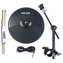 Nux Becken-Set DM210 E-Drum Becken-Pad 10 Zoll mit Drumsticks