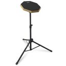 keepdrum Übungspad DP-BK8 Practice Pad schwarz mit Pad-Ständer