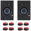 Presonus Eris 3.5 II Gen Lautsprecher mit Boxen-Füße in rot