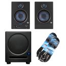 Presonus Eris 4.5BT Bluetooth-Boxen 2nd Gen mit Eris Sub 8 BT und Klinkenkabel