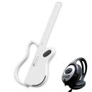 Lava Music Gitarre Genie Smart-Gitarre Weiss mit Kopfhörer