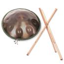Patera Handpan HPDM-6 D-Kurd Edelstahl mit Handpan-Ständer