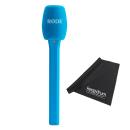 Rode Interview Micro Handadapter für Wireless Micro Blau mit Tuch