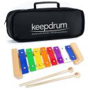 keepdrum KGS Pro Kinder Glockenspiel mit Tasche