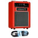Hiwatt Gitarren-Verstärker London 12 Combo Rot mit Kabel