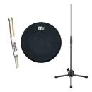 Meinl MMP12BK Practice Pad mit Ständer mit Sticks