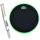Meinl MMP12SF Practice Pad 12 Zoll mit Schlagzeugstöcken
