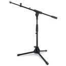 keepdrum Mikrofonständer MS01T niedriges Stativ mit Galgen