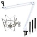 keepdrum MS138 Gelenkarm Weiss mit Spinne MS089