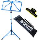 keepdrum Notenständer Blau MUS3BL mit Notenklammer