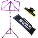 keepdrum Notenständer Lila MUS3FL mit Notenklammer