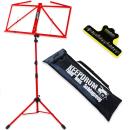 keepdrum Notenständer Rot MUS3RD mit Notenklammer