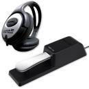 Nux Sustain Pedal NSP-10 für Keyboards und E-Piano mit Kopfhörer