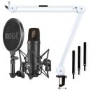 Rode Mikrofon NT1-Kit Studio-Mikrofon mit Gelenkarm weiss