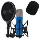 Rode NT1 Signature Cobalt Blau Mikrofon mit Popschutz