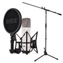 Rode NT1 Signature Weiss Mikrofon mit Stativ