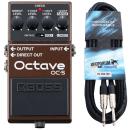 Boss OC-5 Oktave Pedal Effektgerät mit Gitarrenkabel