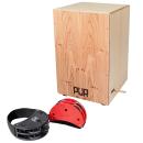 Pur Cajon PC1399 Vision Pro Ast Eiche mit Fußtambourin-Set
