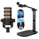 Rode Mikrofon Podmic mit DS-3 Tisch-Stativ und Kabel