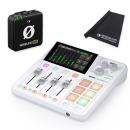 Rode Rodecaster Duo Audio Production Studio Weiss mit WIME TX und Tuch
