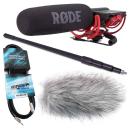 Rode Videomic Rycote mit Tonangel 3m mit Windschutz und Kabel