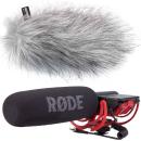 Rode Videomic Rycote mit WSWH Fell-Windschutz