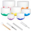 Sela Klangschalen Set SECLU Chakra Lotus 432 Hz mit Stimmgabel