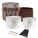 Meinl Sonic Energy Quarz-Klangschalen Set Yin Yang mit Tuch