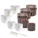 Meinl Sonic Energy Quarz-Klangschalen Set 5-Elemente mit Stimmgabel