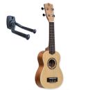 Stagg Ukulele US-30 Sopran-Ukulele mit Tasche und Wandhalter