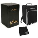 J.Leiva Viva Black Cajon schwarz mit Tasche und Sitz-Pad
