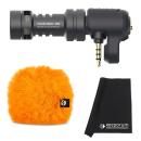 Rode Videomic Me mit Windschutz Orange und Tuch